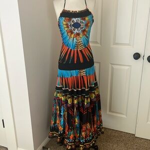 slim fit dress slacks Jean Paul Gaultier S/S 2000 Faces Mesh Halter Dress  The Kit Vintage